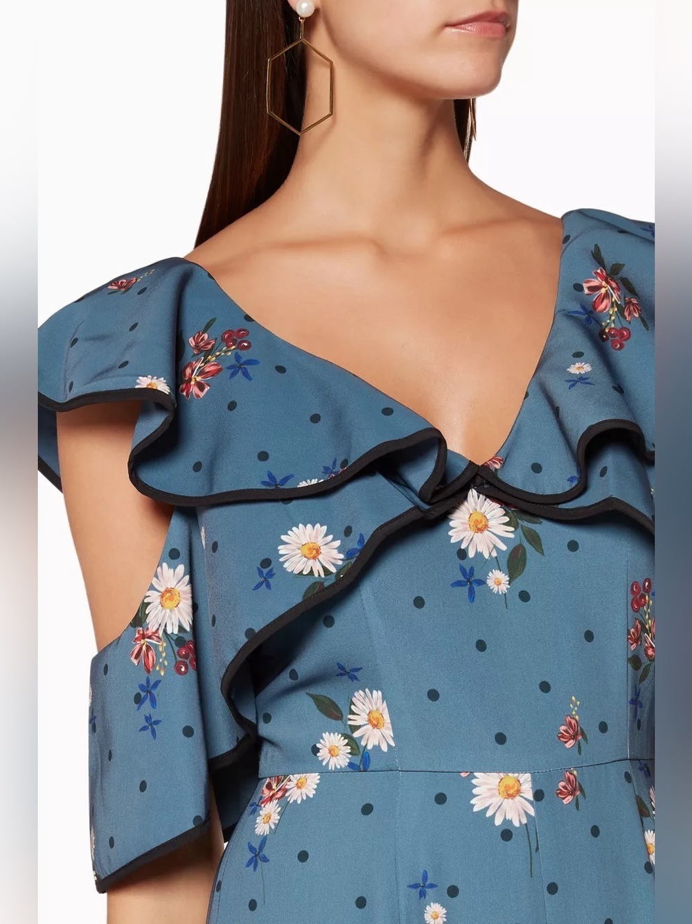 Keepsake The Label Run Free Floral Ruffle Jumpsuit XS NWT Cocktail - Picture 4 of 11